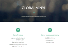 Tablet Screenshot of global-vinyl.com